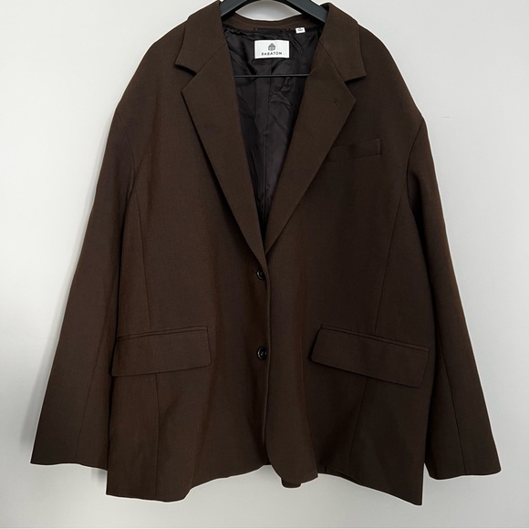 ARITZIA New Vogue Rich Cocoa Oversized Blazer - Picture 12 of 16